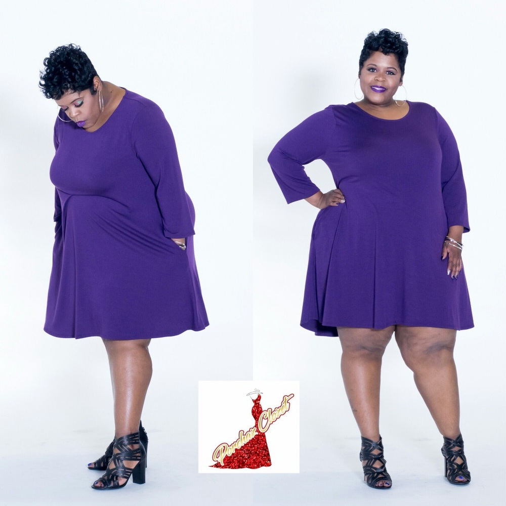 Everyday purple dress